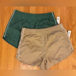 2 pairs High Waisted Mesh Shorts fits XS/S